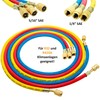 Air Conditioning Filling Hose Set of 3 R410a/R32 1.5 m