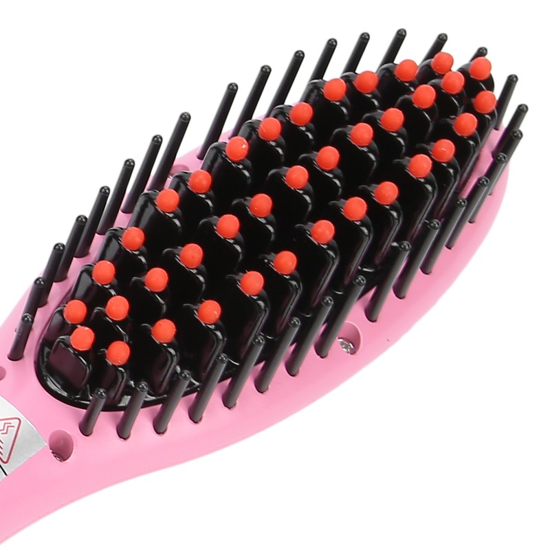 Household Hair Straightener Brush Negative Ion Styling Brush Hairdressing Tool
