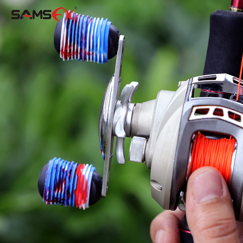 SAMSFX Fishing Reel Handle Grips Knob Covers Multicolor Optional (6PCS,