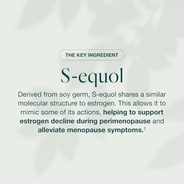 EQUELLE- Alivio Multisntoma Menopausia Suplemento Menopausia para apoyar los sofocos, el sueo, dolores musculares y                                   
