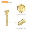 sourcing map Wood Screws M3 x 25mm Slotted Round Head