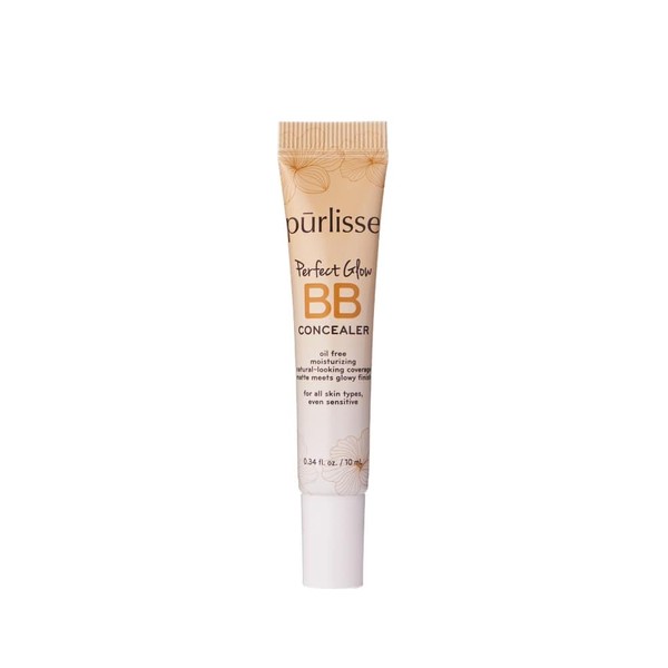 purlisse BB Concealer - BB Cream for All Skin Types - Oil-Free Moisturizing, Smooths Blemishes - .34 Ounce (Light)