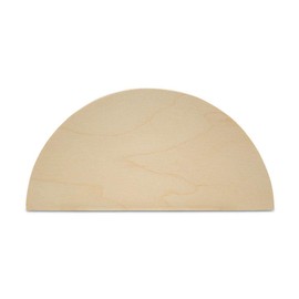 Half Circle Cutouts 16 inch, Pack of 2 Semicircle Wooden Cutouts for Crafts, Wood Signs & Unfinished Wood Door Hangers, by Woodpeckers