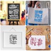 6pcs 6 Styles Motivational Word Drawing Painting Art Stencils Craft