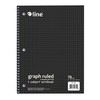 C-Line 1-Subject Notebook, Graph Ruled,4 x 4, Black (22300)