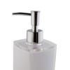 axentia Graz Soap Dispenser, Plastic, White, Approx. 7.3 x 17.5