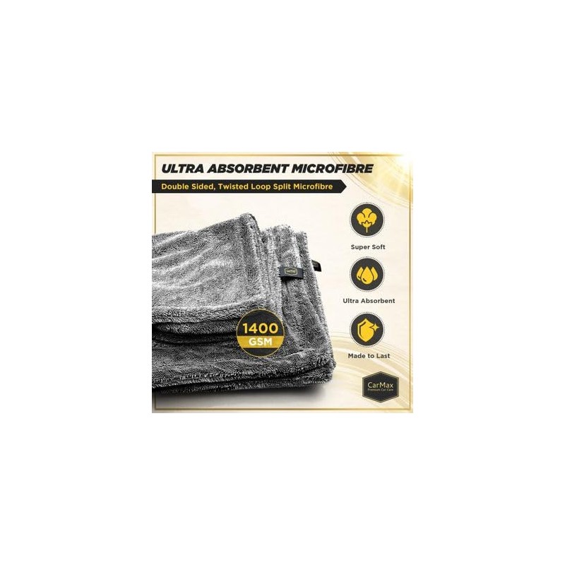 CarMax® - Original Twisted Loop Car Drying Towel - Double-Sided