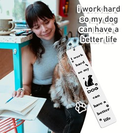 Dog Bookmarks for Book Lovers Reading Inspirational Gifts for Readers and Dog Lovers Women Dog Library Gifts Dog Owner Birthday Gifts for Girls Graduation Gifts for Her Bookworm Book Club Gift Ideas