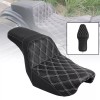 Unbranded 2-Up Driver Rear Seat Cushion Fit for Harley Dyna