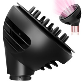 PUREGUST Wave Curl Diffuser Attachment Black for Dyson Airwrap, Airflow Dome and Diffuse Two Modes for Air wrap HS01 HS05, Hair Diffuser Nozzle to Enhance Curl and Control Wavy