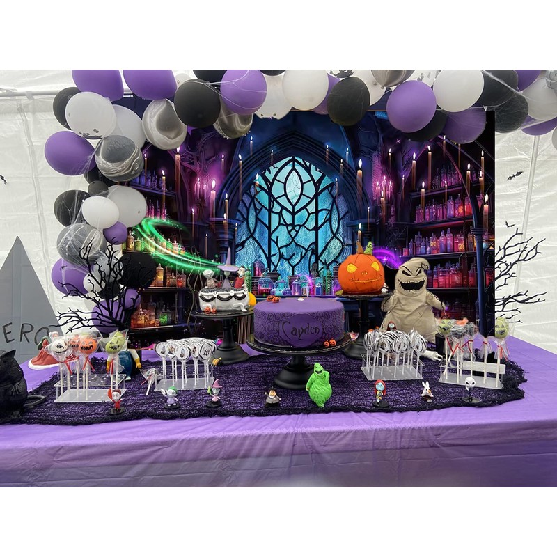 Halloween Mad Scientist Lab Backdrop 8x6FT Spooky Chemistry Laboratory Magic