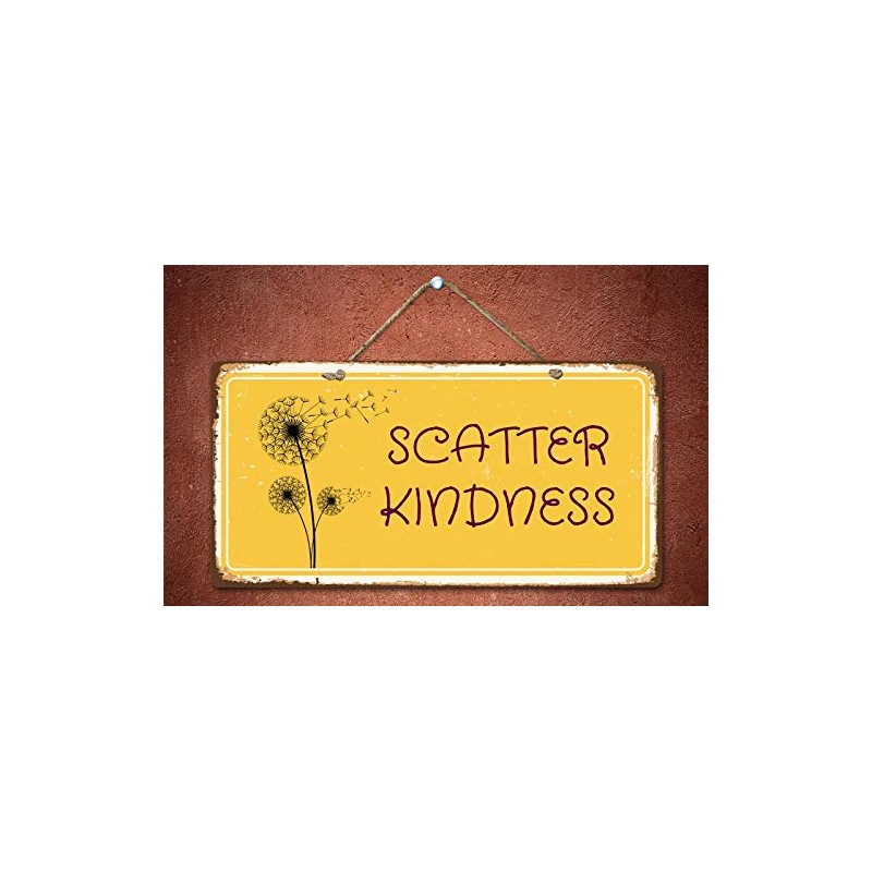 Deerts 2489HS Scatter Kindness - Cartel colgante de aluminio (12,7