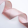 CT CRAFT LLC Metallic Diamond Glitter Wired Ribbon for Home