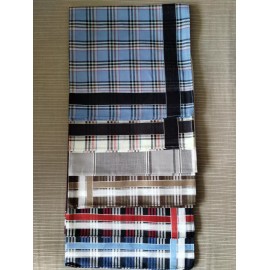 Unbranded 6 QUALITY Mens Handkerchiefs Hankies Hankerchief Cloths 100% Cotton 17"x 17" D