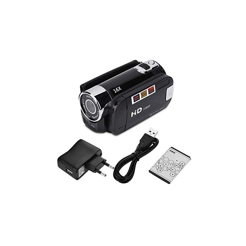 Goshyda Digital Camcorder Portable 2.7 Inch 270° Rotation 16X Digital