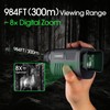 Night Vision Monocular Digital Infrared Monocular Telescope for 100% Darkness