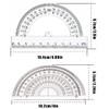 SULIUDAJI 3 Pcs Plastic Protractor Goniometer 180 Degree