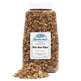 Harmony House Foods Dehydrated Pinto Bean Flakes (12 oz, Quart Size Jar)