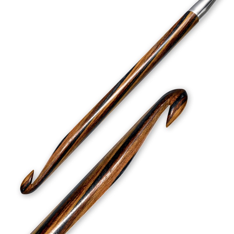 Prym 3.5 - 8 mm Tunisi Crochet Hooks Set, Natural