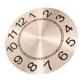 iplusmile Aluminum Clock Dial Replacement for DIY Projects Rose Gold Sturdy Material Round Design Easy Installation for Unique Wall Clocks for Personal Style