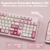 LEOBOG A98 Wireless Mechanical Keyboard, Tri-Mode BT5.0/2.4GHz/USB-C, Creamy Keyboard with