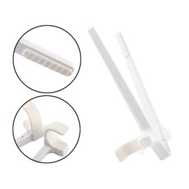 isnack Finger Chopsticks for Gamers - 4 PCS Gamer Chopsticks, Snack Grabber, Chips Helper (White/Blue)