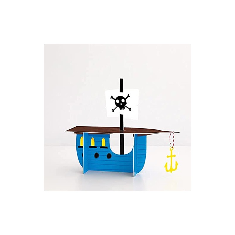 Ahoy Pirate Ship Centerpiece Decoration (1 Pc.) - Stunning Tabletop