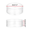 BTSKY 15Pcs 30mm Transparent Sphere Round Stands Baseball Holders -
