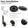 2Pcs Toilet Fill Valve Seal Replacement Part,Washer Cistern Float Valve