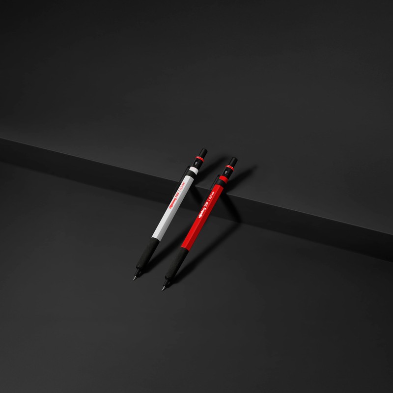 rOtring 500 Mechanical Pencil | 0.5mm HB Lead | White