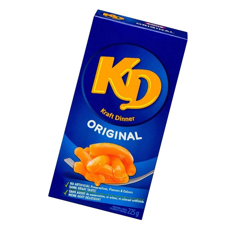 Kraft Dinner, Original Macaroni & Cheese 225g/7.6oz, 12ct, Imported from