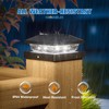 NIORSUN Solar Post Lights Outdoor, Fence Post Solar Lights Cool
