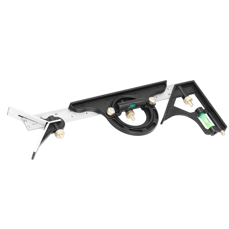 Combination Square Aluminum Alloy Stainless Steel Measuring Tool for Angle