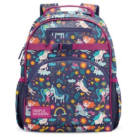 Simple Modern 12L Fletcher Kids' Backpack for Boys and Girls for School, Travel:_Unicorn Rainbows_12L