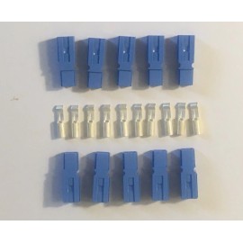 Anderson Power Products 15 Amp Anderson Powerpole Connectors Power Pole 5 Pairs, BLUE