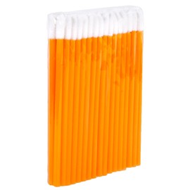 P-Beauty Cosmetic Accessories Microfibre Lip Brush Suitable for Eyelash Extension, Disposable Lip Brush, Cosmetic Lip Brush, Lint-Free Brush, Lipbrush, Orange, 50 - 500 Pieces (50)