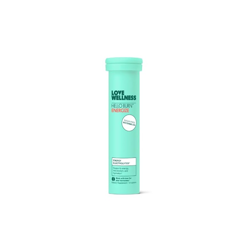 Love Wellness Hello Burn Energize: Energy Electrolytes | Hydration Tablets