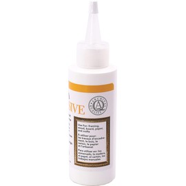 Lineco PVA Adhesive, Picture Frame Glue, Adhere Wood or MDF Frames, Dries Clear Flexible, 4 oz, Ideal for Glue Wood Paper Board Framing Collage Crafts Bookbinding