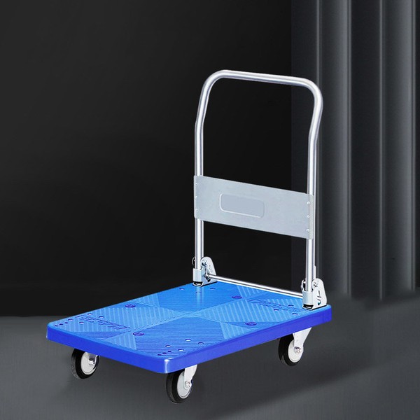 Foldable bogie silent hand cart 300kg, large (880*580*860) + noiseless