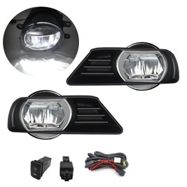 WILD BEAR LED Fog Lights for 2007 2008 2009 Camry Front Fog Lamps With Switch and Harness