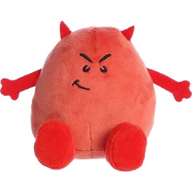 Aurora® Punny Eggspressions™ Deviled Egg Stuffed Animal - Humorous Wordplay - Playful Expression - Red 3.5 Inches