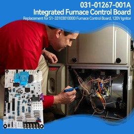 Aepiraza 031-01267-001A Control Board Compatible with York Coleman 031-01972-000, P031-01267-001, 031-01266-000, 031-01140-702 Furnace Control Board