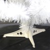 Artificial Christmas Tree with Plastic Stand Holder Base, 90cm/3-feet, White