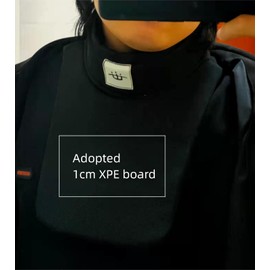 ASAki Hema Gear Throat Protector/Fencing Gorget with Rigid Protection Plate,Large Area.Suitable for Steel Sword Sparring