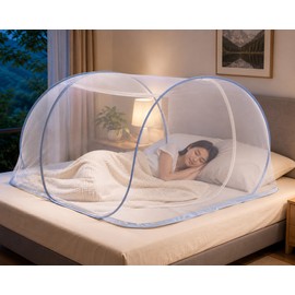 Single Bed Mosquito Net for Bed Summer - 100% Polyester