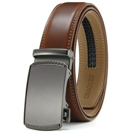 CHAOREN Belts for Men - Ratchet Leather Mens Belt 1 3/8" for Jeans - Fits Everywhere