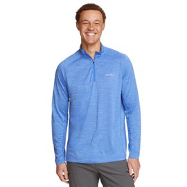 Eddie Bauer Men's Classic Resolution Quarter-Zip Sweatshirt Lapis X-Large