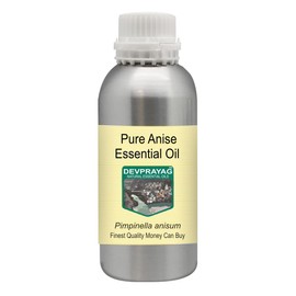Devprayag Pure Anise Essential Oil (Pimpinella anisum) Natural Therapeutic Grade Steam Distilled 630ml (21 oz)