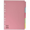 5 Part Card Subject Dividers A4