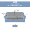 SureFit Mink Sofa Furniture Cover in Dark Gray